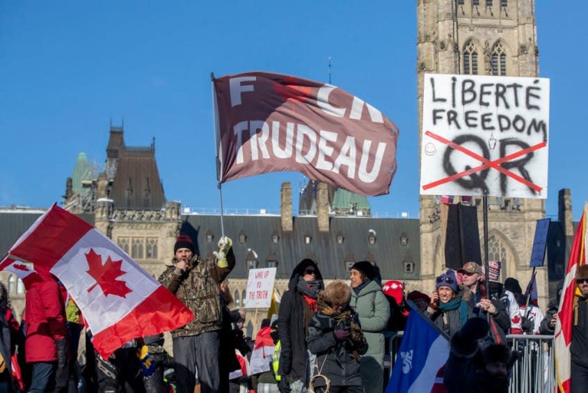 Canadian trucker convoy protest