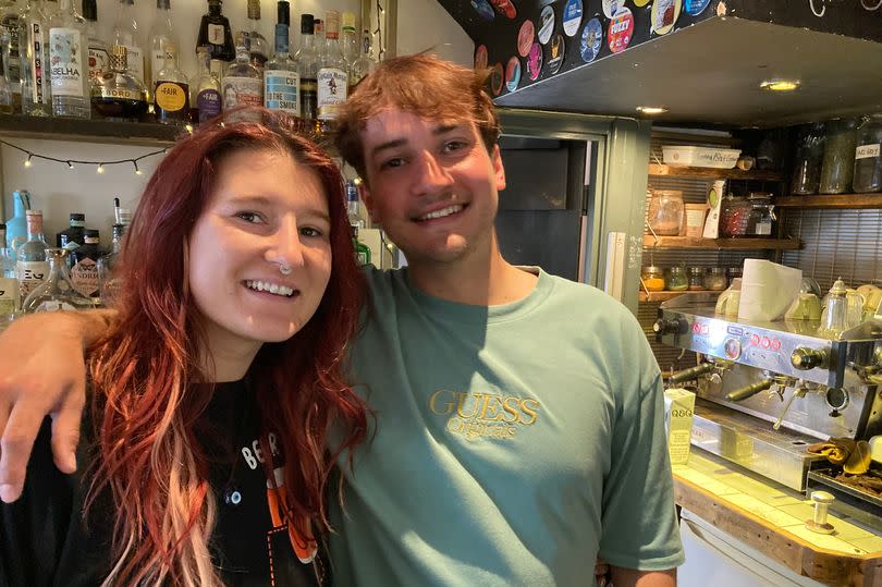 Hoogah Cafe and Bar general manager Mickella Haddock and Mike Clay, head of coffee, who look forward to the Ospreys playing down the road