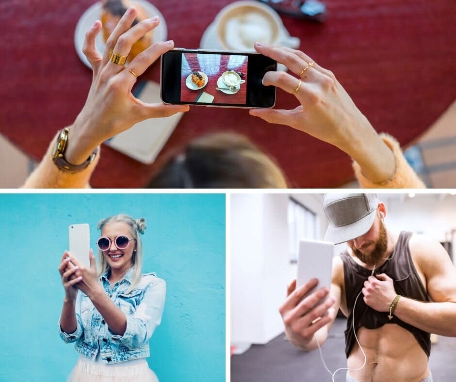 Nonstop food photos, colorful wall and gym selfies -- just some of the more clich&eacute; photos that might be flooding your feed right now. (Photo: Getty Images)