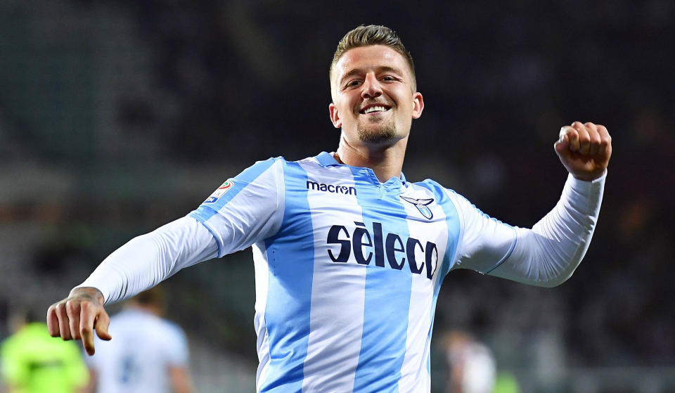 Lazio’s Sergej Milinkovic-Savic (Alessandro Di Marco)