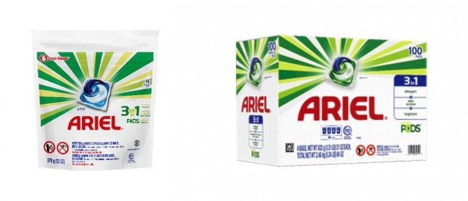PHOTO: These Ariel Pods liquid laundry detergent packets are being recalled due to a risk of serious injury. (CPSC)