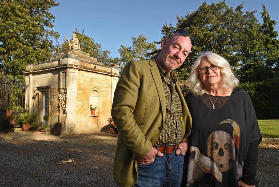 Owners, Debra Bowman, 60, and Dave Bowman, 61, are selling the quirky home after living there for over 20 years to enjoy their retirement. (William Lailey/Caters)
