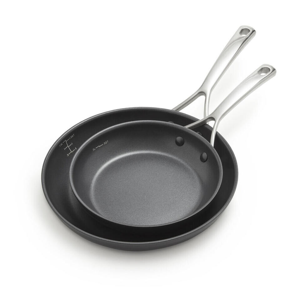 For frying up an egg or making a skillet mac and cheese, you can turn to this set of skillets. Each has a non-sticking coating and curved sides to make sure that what your cooking is actually cooked all the way through. <a href="https://fave.co/36oeySc" target="_blank" rel="noopener noreferrer">﻿Originally $140, get the set on sale for $80 at Sur La Table</a>.