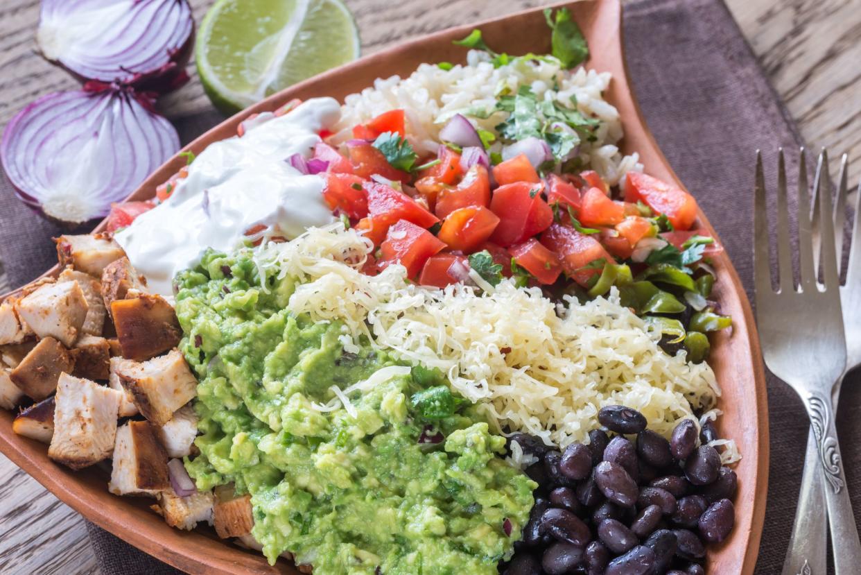 Chicken burrito bowl