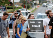 <p>Participants of “Charlottesville to D.C: The March to Confront White Supremacy” begin a ten-day trek to the nation’s capital from Charlottesville, Va., Aug. 28, 2017. (Photo: Julia Rendleman/Reuters) </p>