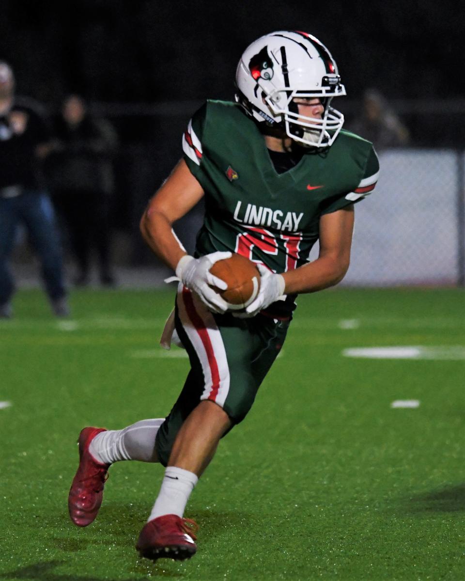 Lindsay's Jose Cortes led the Cardinals in rushing last season with 663 yards and five touchdowns.