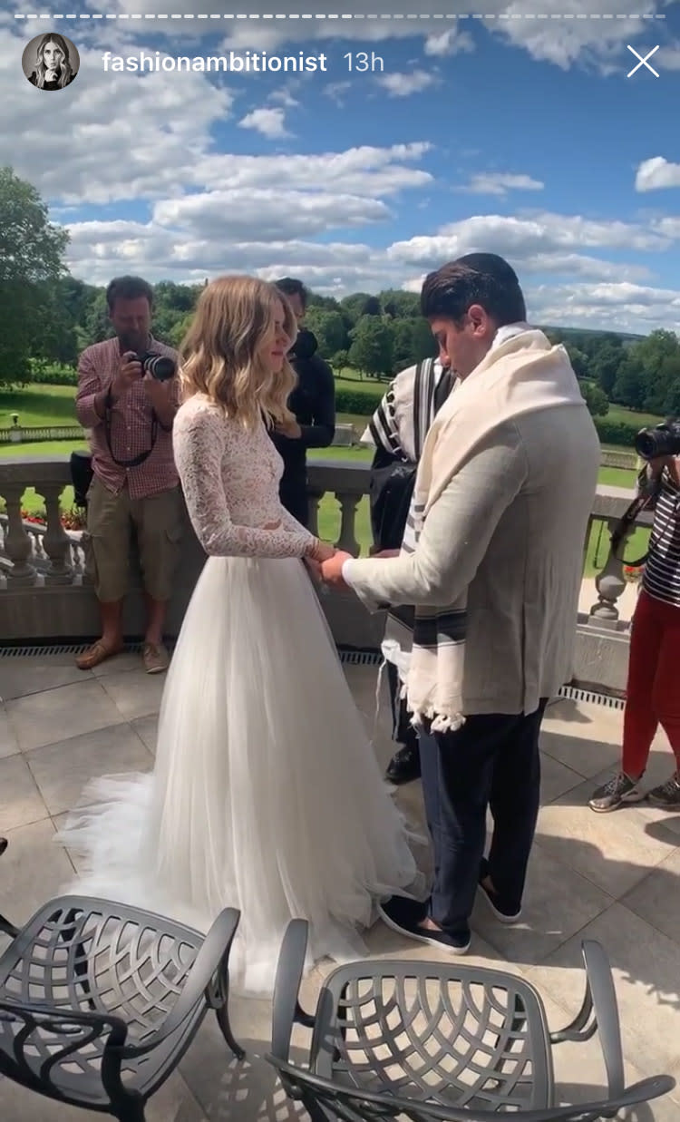 The couple tied the knot in Paris. Photo: Instagram/fashionambitionist