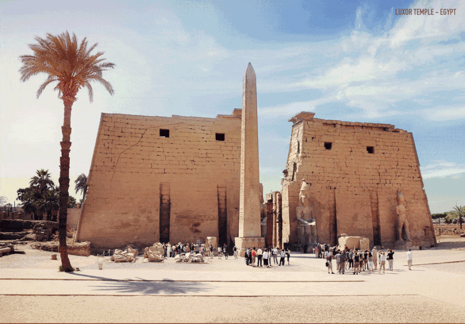 <p>Commissioned by Amenhotep III in 1380 B.C., this Egyptian sacred site was added onto over the years with a pylon gateway, an open courtyard, and even an avenue of sphinxes. One of the most monumental stone architecture examples of the day had plenty of extras to make it even more prominent.</p>