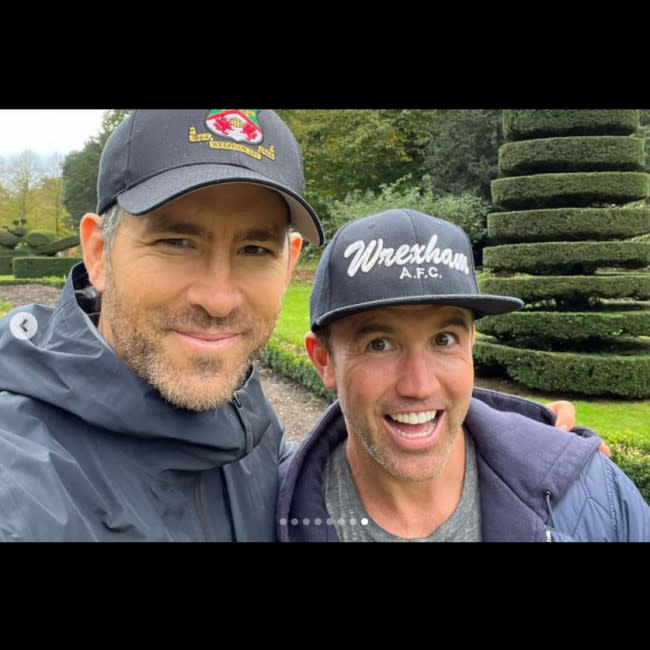 Ryan Reynolds and Rob McElhenney (c) Instagram credit:Bang Showbiz