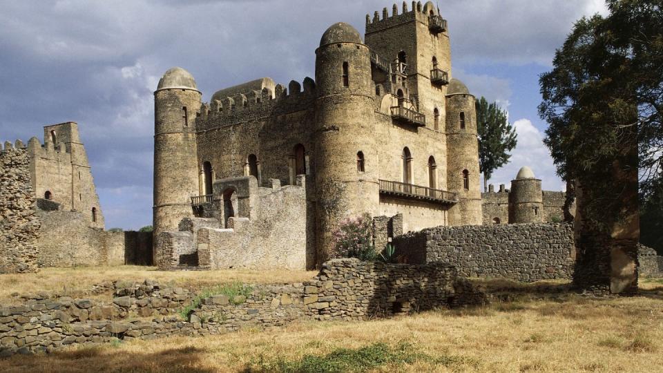 ethiopia march 24 fasilides castle, royal fortress enclosure of fasil ghebbi unesco world heritage list, 1979, gondar region, ethiopia photo by deagostinigetty images