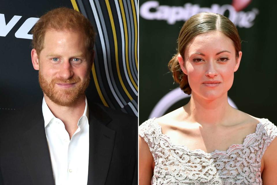 <p>Chris Jackson/Getty Images; Alberto E. Rodriguez/Getty Images</p> Prince Harry; Sergeant First Class Elizabeth Marks