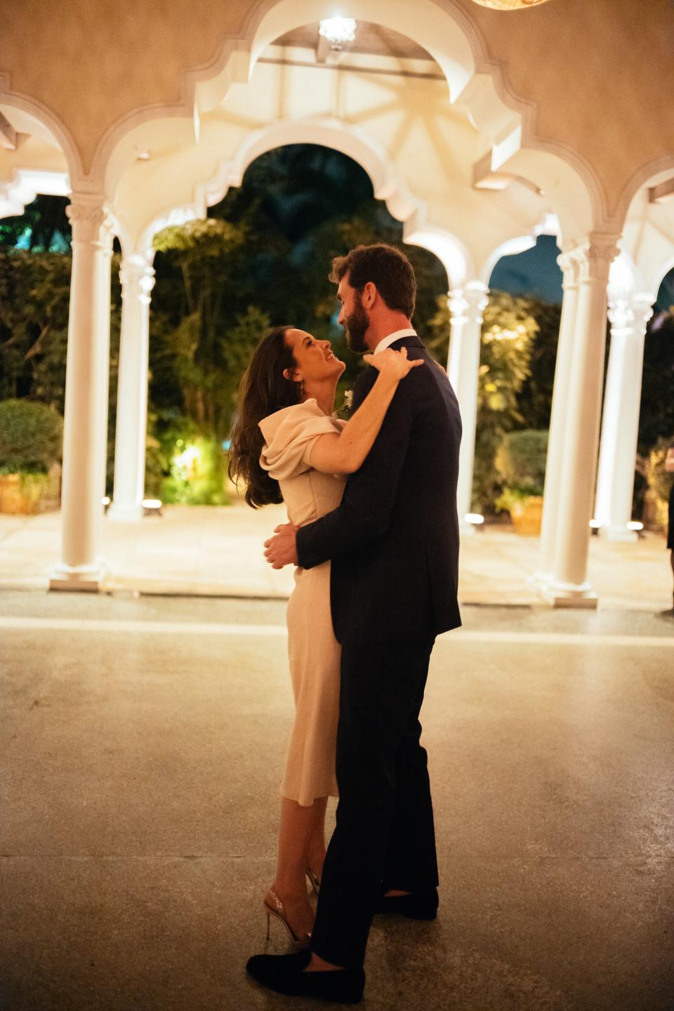 St. Frank Founder Christina Bryant Wore Carolina Herrera at Her Micro-Wedding in Palm Beach