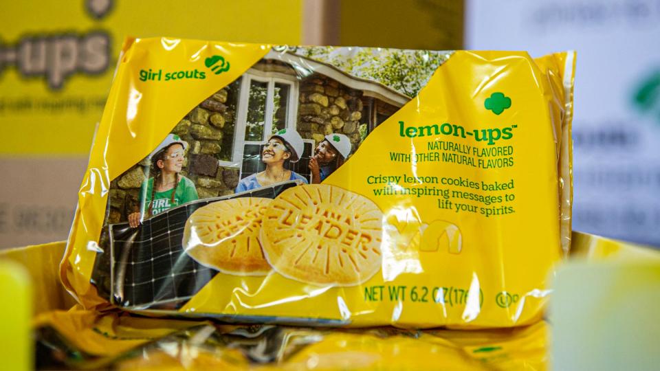 The Lemon-Ups Girl Scout cookies.