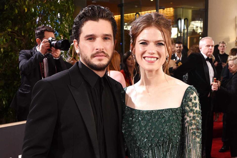 <p>The former <em>Game of Thrones</em> costars have <a href="https://people.com/parents/rose-leslie-kit-harington-welcome-first-child-together-baby-boy/" rel="nofollow noopener" target="_blank" data-ylk="slk:welcomed their first child together;elm:context_link;itc:0;sec:content-canvas" class="link ">welcomed their first child together</a>. The new addition's arrival was confirmed by a Feb. 16 photograph of the couple in <a href="https://pagesix.com/2021/02/16/kit-harington-rose-leslie-photographed-with-baby/" rel="nofollow noopener" target="_blank" data-ylk="slk:Page Six;elm:context_link;itc:0;sec:content-canvas" class="link ">Page Six</a>, which featured a newborn baby strapped to Leslie's chest as they ran errands in London.</p> <p>A rep for the couple confirmed to PEOPLE that the pair have welcomed a baby boy and are "very, very happy."</p> <p>The new parents, both 34, <a href="https://people.com/parents/rose-leslie-kit-harington-expecting-first-child/" rel="nofollow noopener" target="_blank" data-ylk="slk:revealed that they were expecting;elm:context_link;itc:0;sec:content-canvas" class="link ">revealed that they were expecting</a> in September after Leslie debuted her baby bump for U.K.'s <em><a href="https://www.makemagazine.co.uk/issue/issue-14-the-bold-issue/rose/" rel="nofollow noopener" target="_blank" data-ylk="slk:Make Magazine;elm:context_link;itc:0;sec:content-canvas" class="link ">Make Magazine</a>.</em></p>