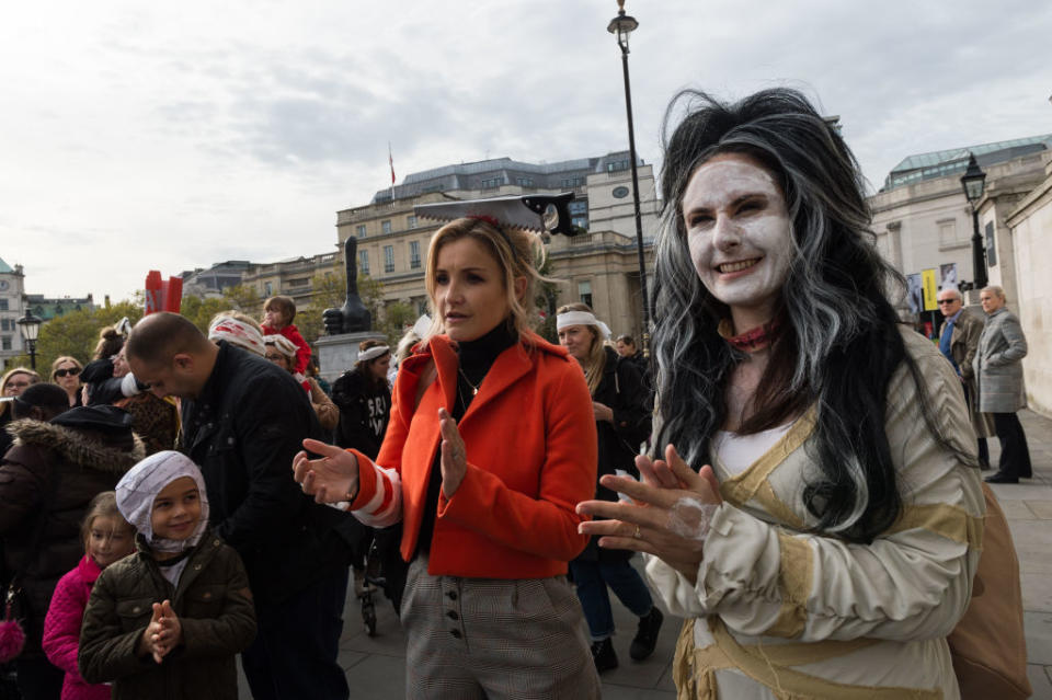 Presenter Helen Skelton also took part in the 2017 March. (Getty Images)