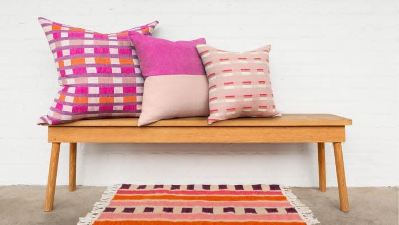Best black-owned businesses: Pillow and throw combo from Bolé Road Textiles
