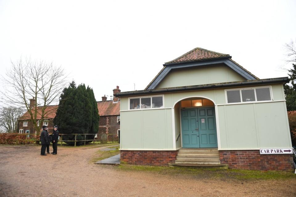 A general view of West Newton Village Hall, Norfolk, where the Queen has been known to attend the Sandringham Women’s Institute (WI) meeting (Joe Giddens/PA) (PA Archive)