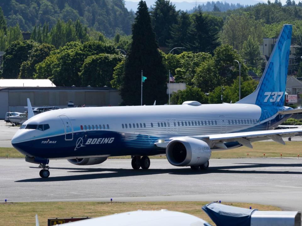 Boeing's 737 Max 10 at Renton Municipal Airport for its first flight - Boeing 737 Max 10 First Flight