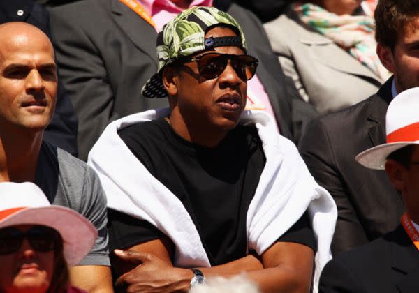 Jay-Z at the 2012 French Open. Source: Getty