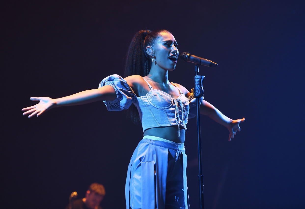 Photo by: zz/KGC-138/STAR MAX/IPx 2019 9/18/19 Raye performing in concert on September 18, 2019 at the O2 Arena in London, England, UK.