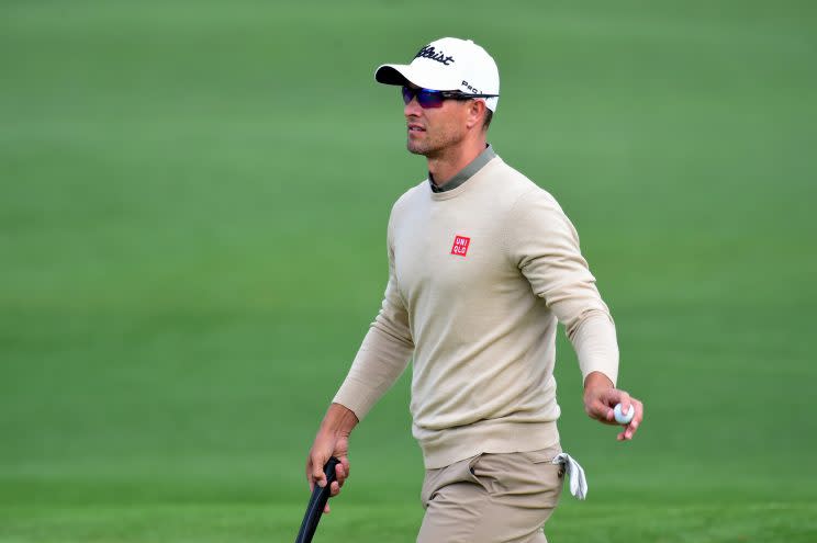 Adam Scott found difficult scoring conditions like the rest of the Masters field (Getty Images)