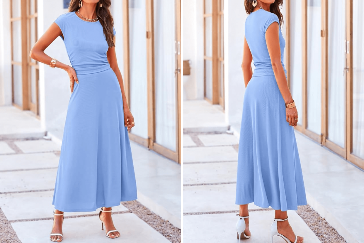 You’ll Wear This Cozy Two-Piece Ribbed Crop Top and Skirt Set All Spring