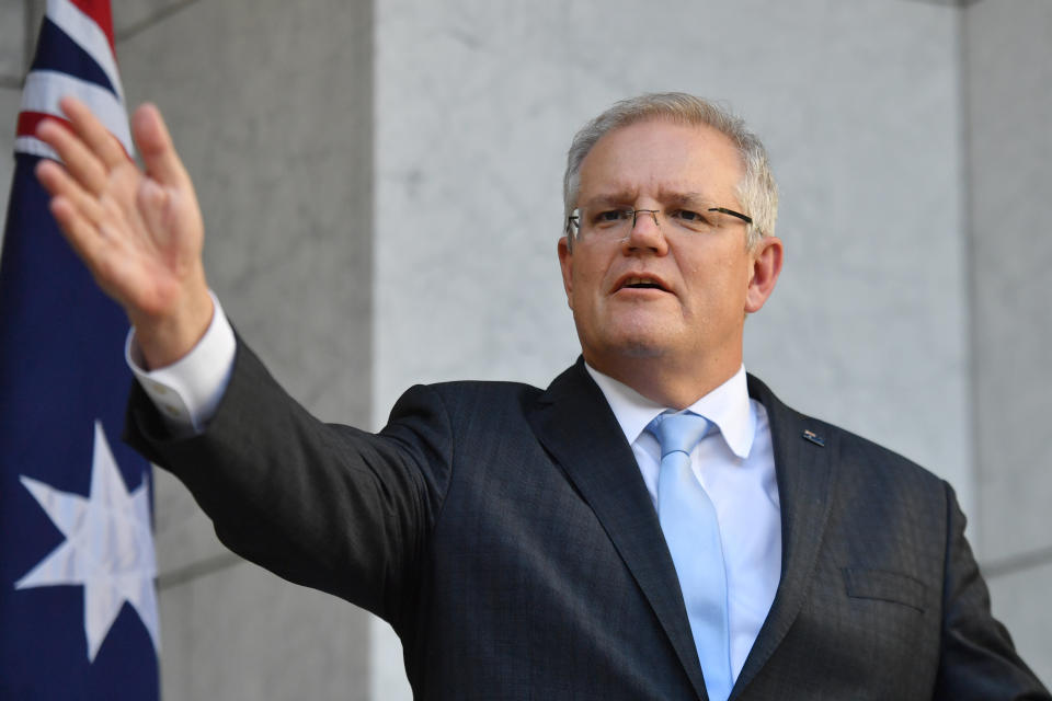 Scott Morrison has won over large sections of the Australian public with his response to the COVID-19 outbreak. Source: AAP