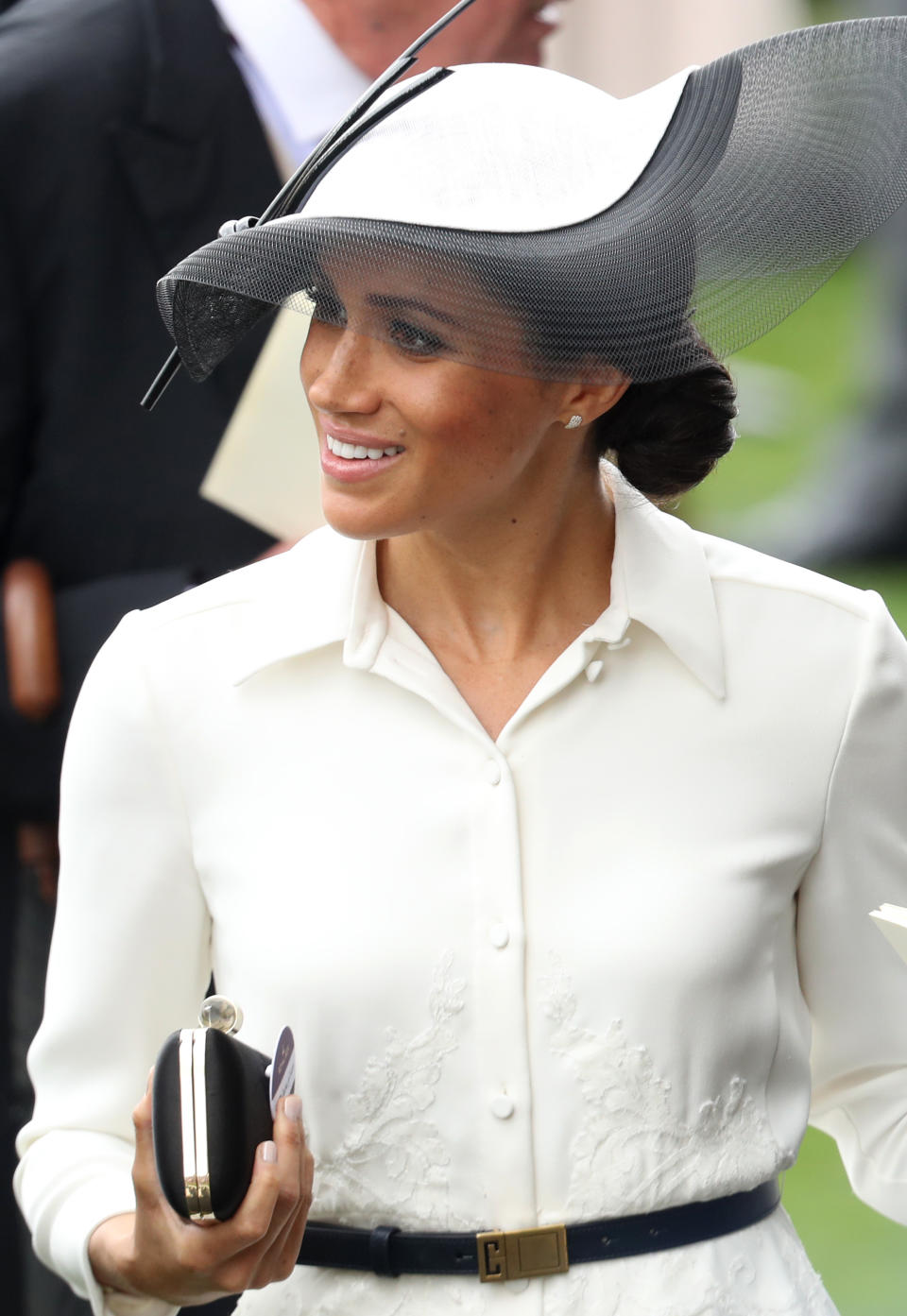 Meghan Markle carried a Givenchy clutch to the Royal Ascot. (Photo: Getty Images)