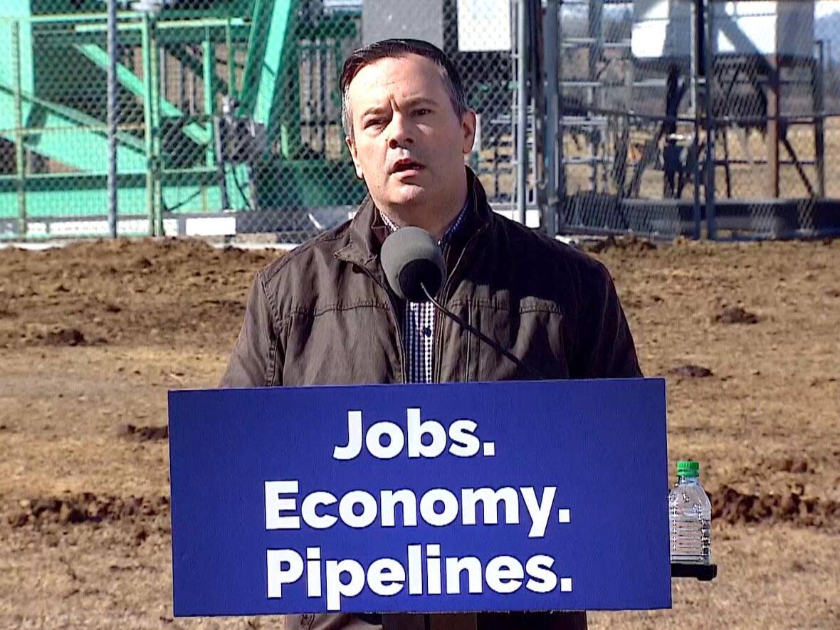 Jason Kenney campaigned in and won the 2019 election on three words: Jobs, Economy, and Pipelines. These days, Albertans seem much more concerned about the cost of living. (CBC - image credit)