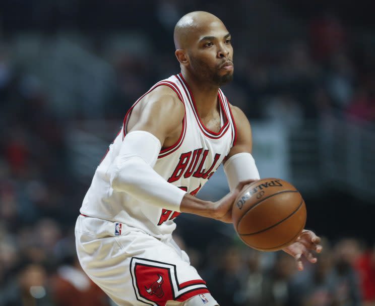 Taj Gibson is perhaps the Bulls’ most valuable trade asset. (AP)