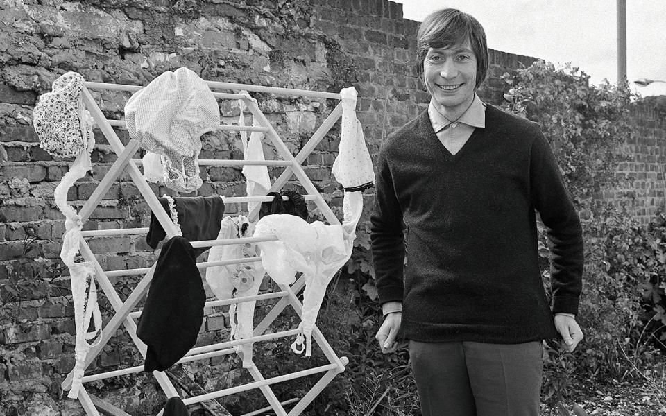  Charlie Watts in his back garden -  Gered Mankowitz