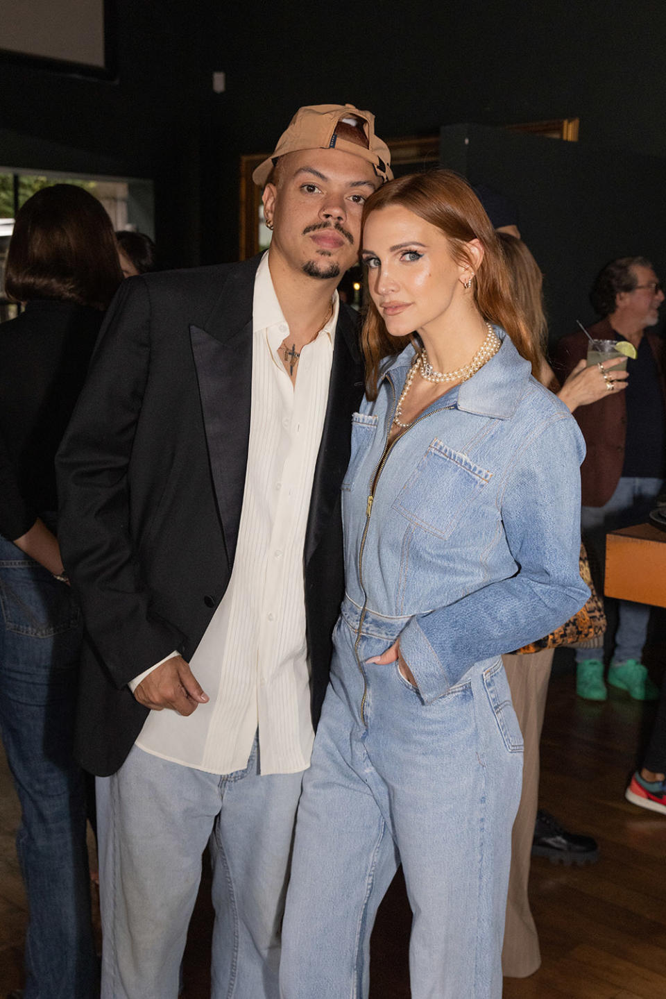 Ashlee Simpson-Ross and Evan Ross at the Sugarfina Hollywood Collection Launch Dinner celebrating the 100th anniversary of the Hollywood sign at Leona’s Sushi House