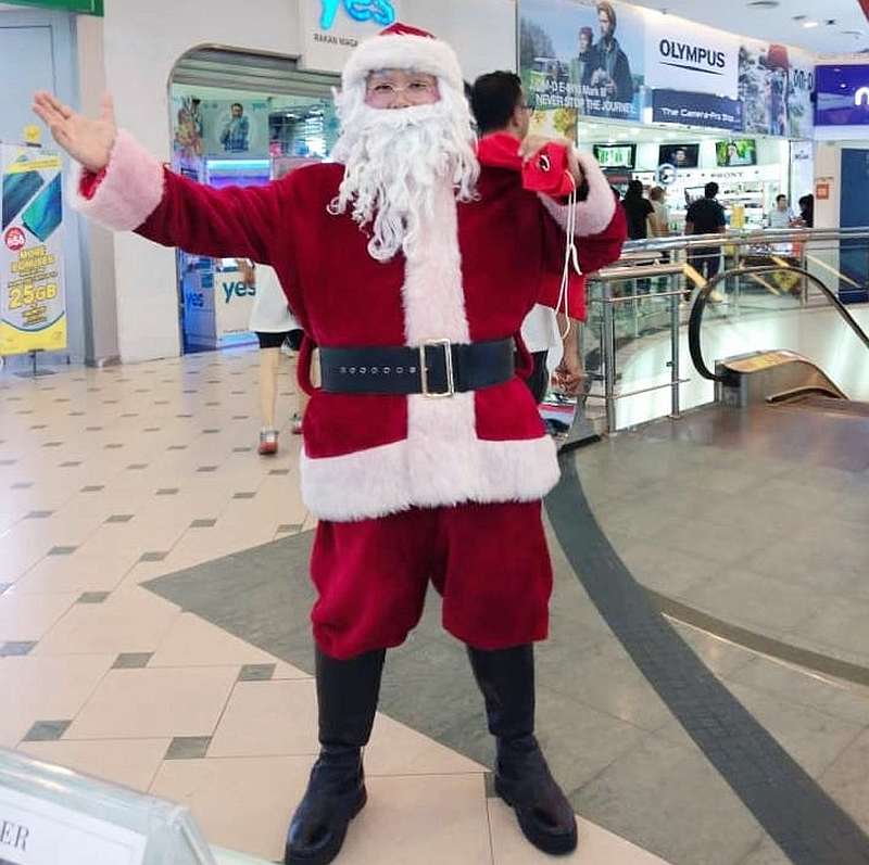 Creating an authentic Santa Claus character helps audiences suspend their disbelief for a moment and enjoy the Christmas spirit the jolly figure brings. — Picture courtesy of Alex Yap