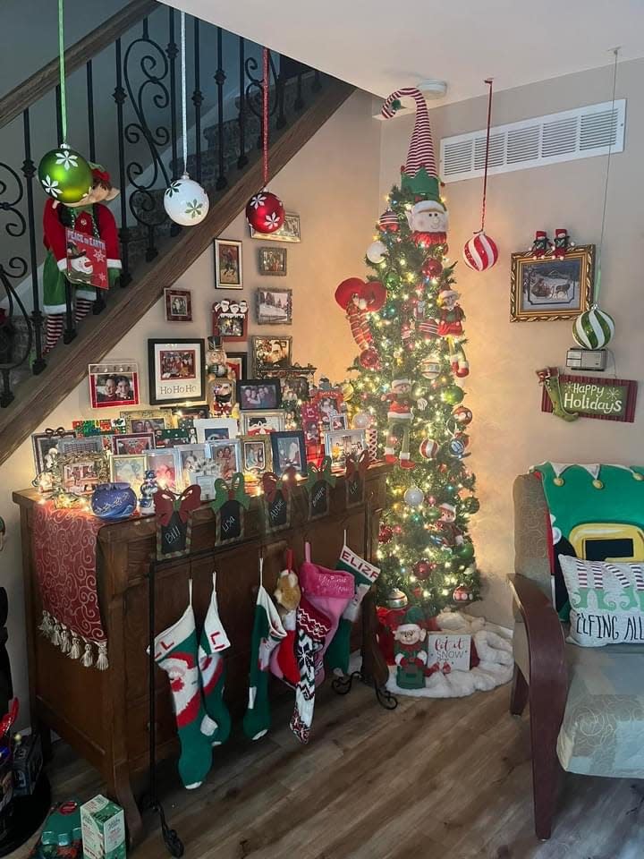 Bill Carroll focuses his Christmas decorating to the inside of his family's Upper Southampton house, a process that starts weeks before Thanksgiving. He doesn't do outdoor decorating until after turkey day.