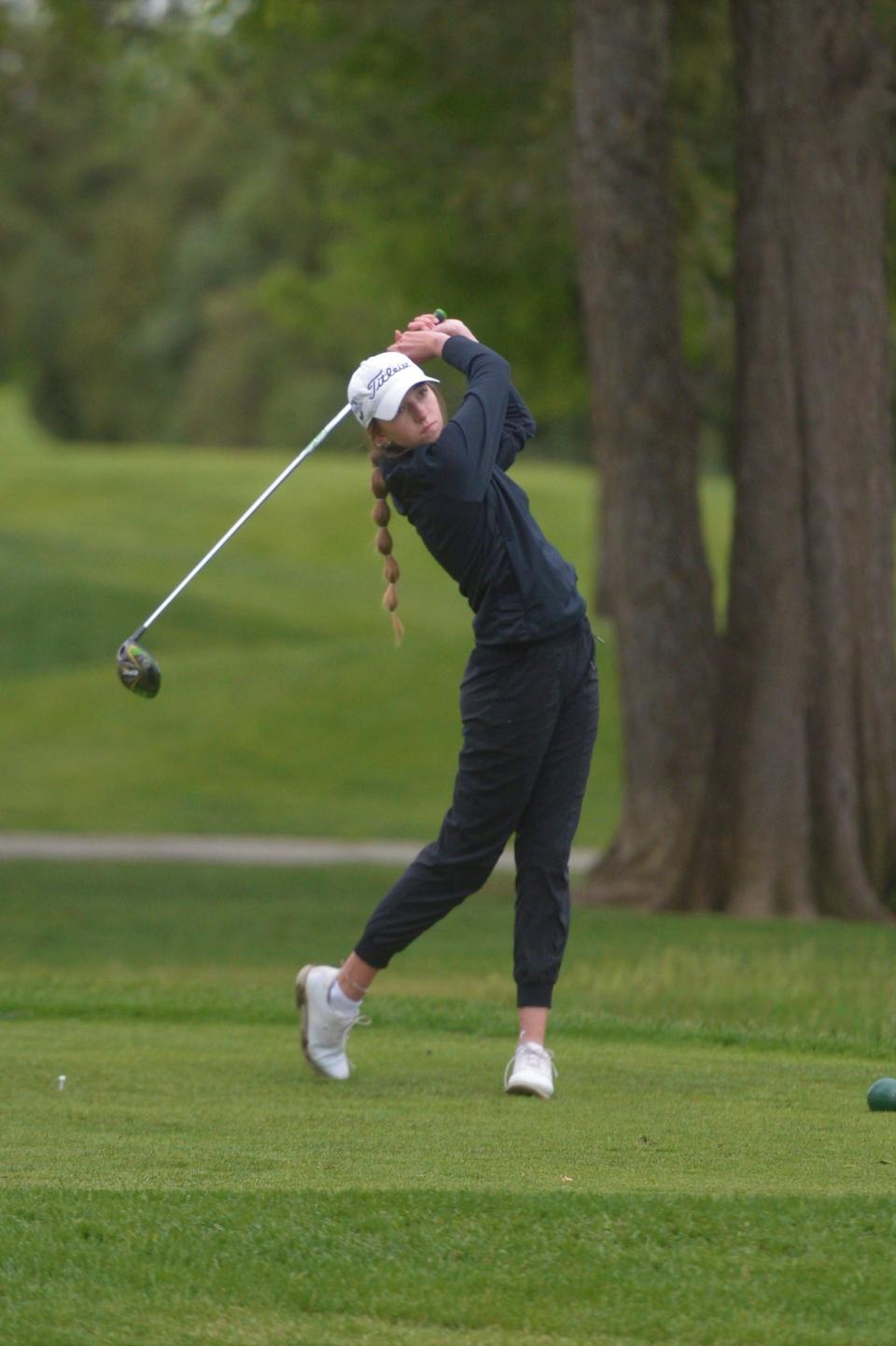 Fossil Ridge girls golfer Ellie Barry led all local 5A finishers, placing seventh during the two-day state tournament at Black Bear Golf Club in Parker.