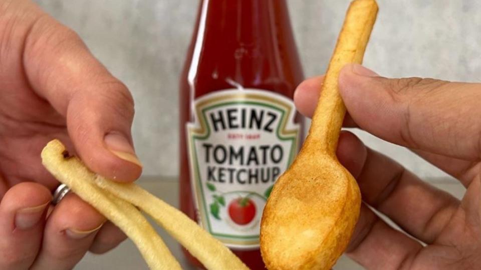 該薯條是由番茄醬品牌Heinz研發。（圖／翻攝自Heinz官網）