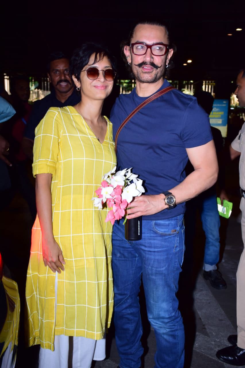 Filmmaker Kiran Rao and actor Aamir Khan.