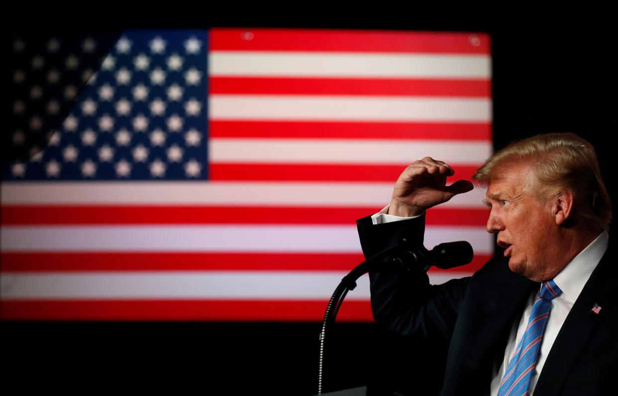 Forty-four percent of voters said they think "racist beliefs" were a motive in President Donald Trump's immigration policy. (Photo: Leah Millis/Reuters)