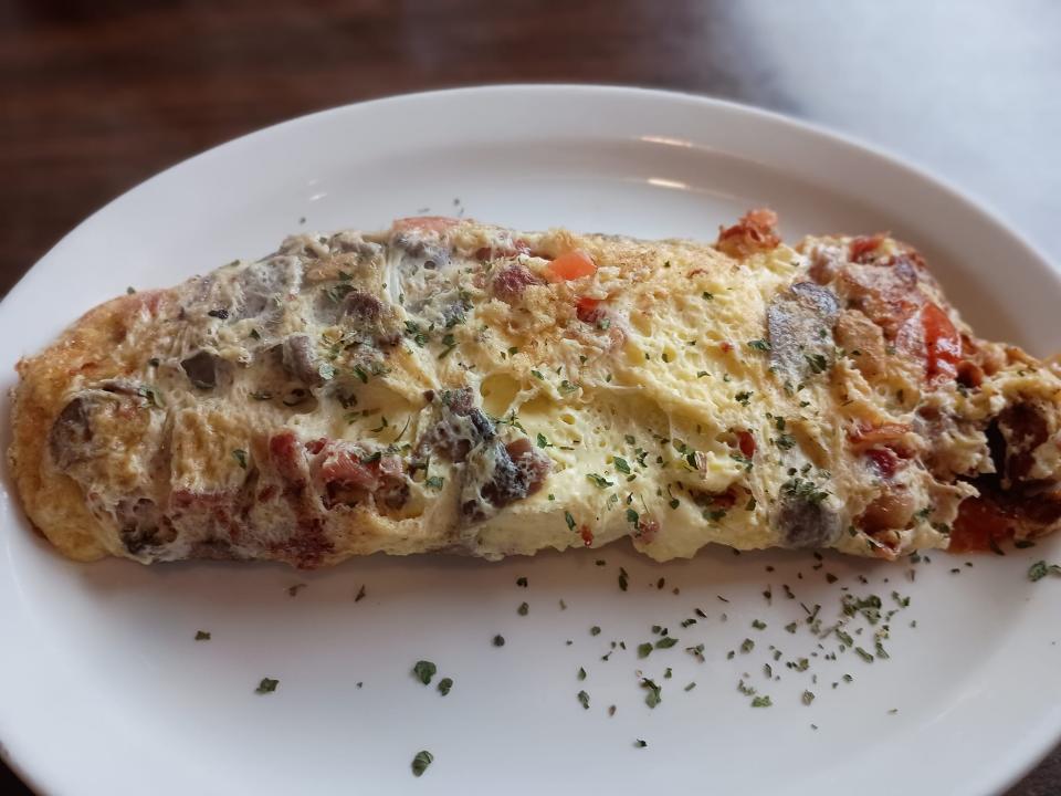 One of the omelets featured at Sunrise Cafe.