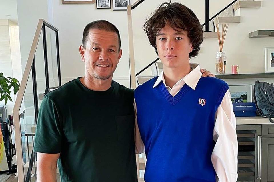 <p>Rhea Wahlberg/Instagram</p> Mark Wahlberg and 14-year-old son Brendan