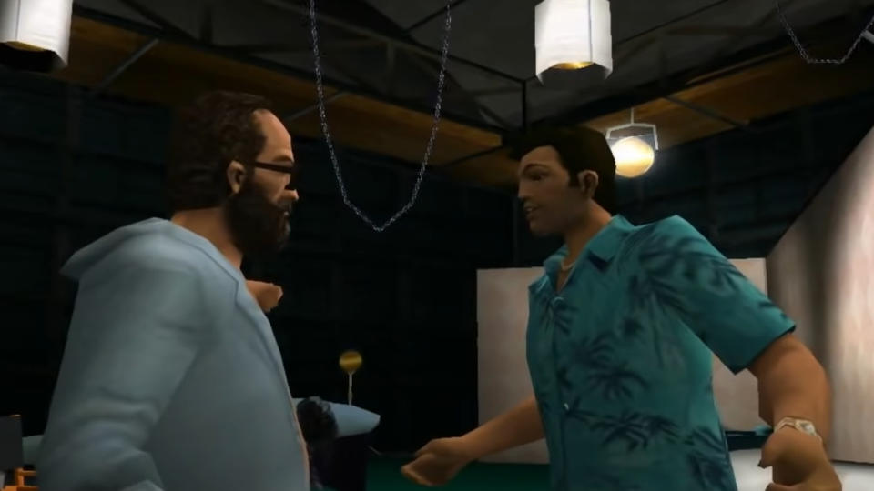 A screenshot from GTA: Vice City