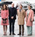 <p>Princess Victoria and Prince Daniel welcome the Duke and Duchess of Cambridge during their trip to Sweden.</p>