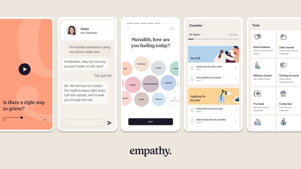 Empathy is a platform that helps families navigate the death of loved ones.