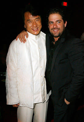 Jackie Chan and Brett Ratner at the Hollywood premiere of New Line Cinema's Rush Hour 3