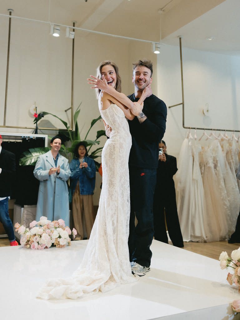 “We were thrilled to be part of such a joyous moment,” Lahav told The Post of Honing’s engagement during her fashion show. SARAH PORTER (@sarahporterphotos)