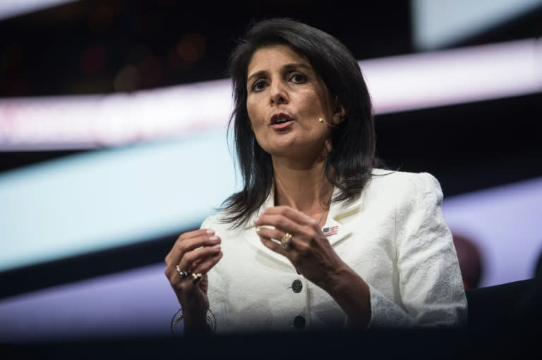 US Ambassador to the United Nations Nikki Haley said she would focus on ways to remove the influence of Assad's ally Iran