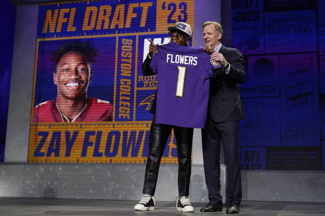 Ravens take WR Zay Flowers with 22nd pick in 1st round