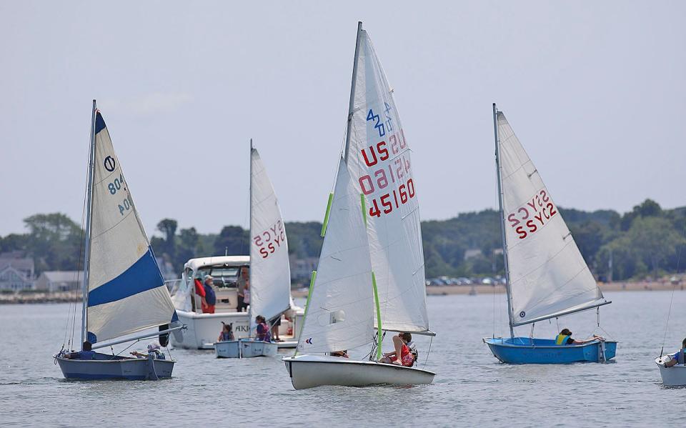 Quincy Bay Race Week brings dozens of boats to Quincy's waters and nearly 100 young racers from eight local yacht clubs participate each year.