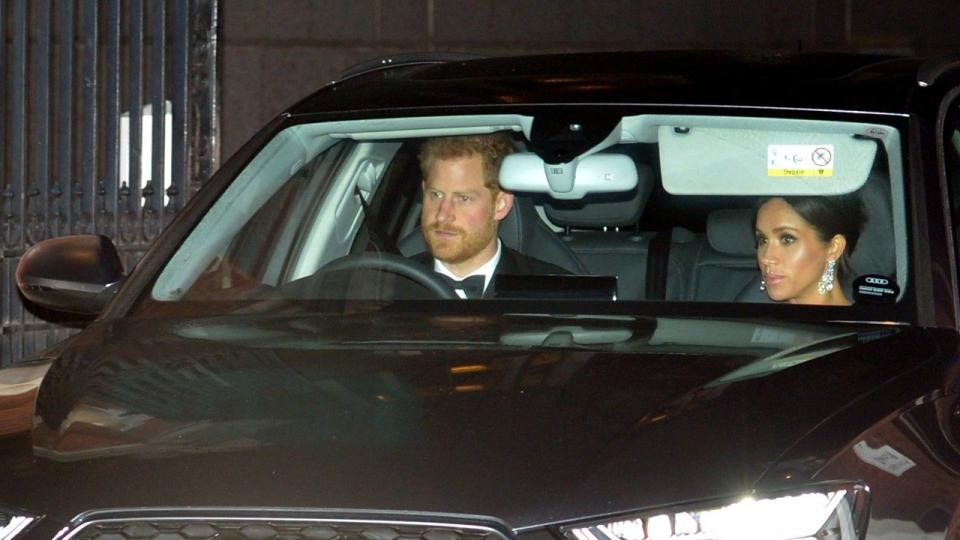 The royal fab four, along with Princess Eugenie, were spotted arriving to Buckingham Palace on Wednesday night.