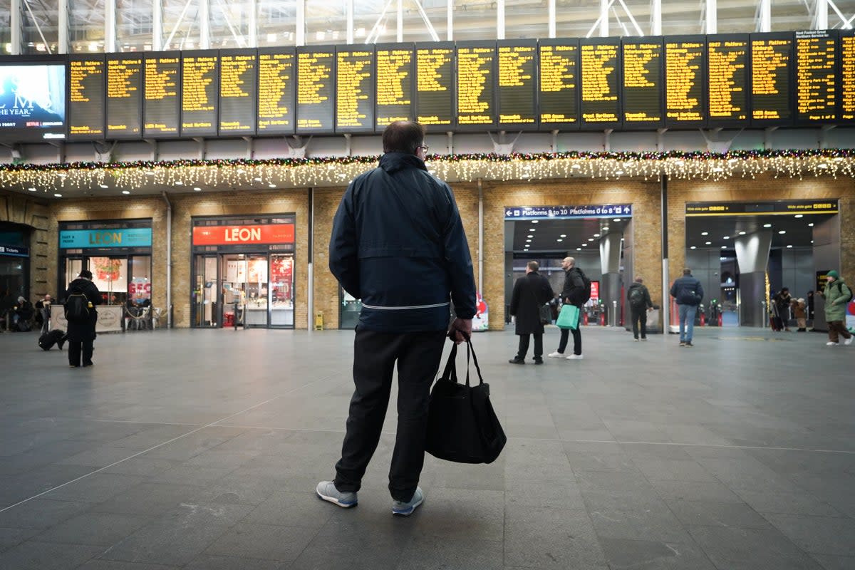 Train services are being hit by strike action again (James Manning/PA) (PA Wire)